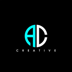 AC Letter Initial Logo Design Template Vector Illustration	

