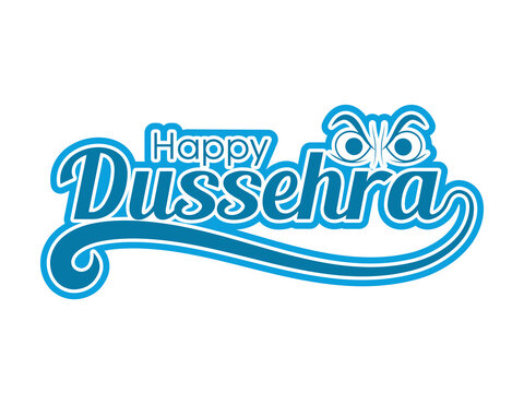 Illustration of Dussehra for the celebration of Hindu community festival.