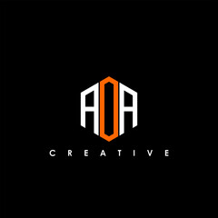 AOA Letter Initial Logo Design Template Vector Illustration	
