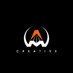 AM Letter Initial Logo Design Template Vector Illustration	
