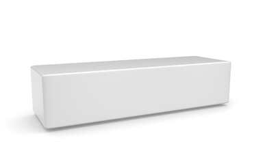 3D box on white background