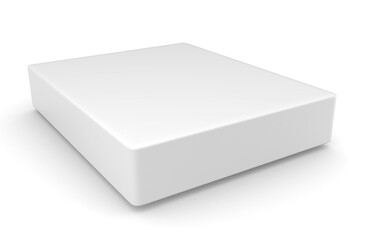 3D box on white background