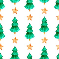 Seamless watercolor pattern 