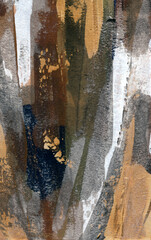 Abstract acrylic painting for creative artistic design of posters, cards, banners, book covers, websites, wallpapers, etc. Trendy hand painted artwork. Mixed media. Vertical image.