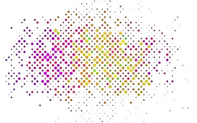 Light Multicolor, Rainbow vector template with circles.