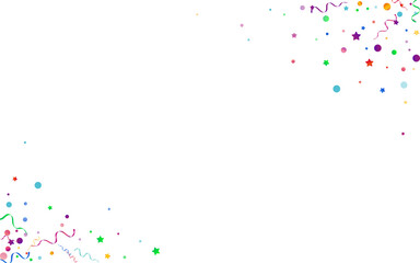 Red and Yellow Particles Party Vector White 