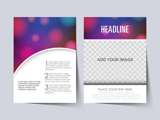 Business brochure flyer design a4 size template. 