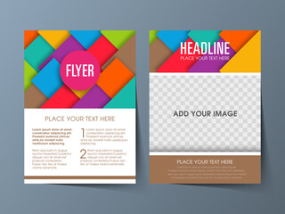 Business brochure flyer design a4 size template. 