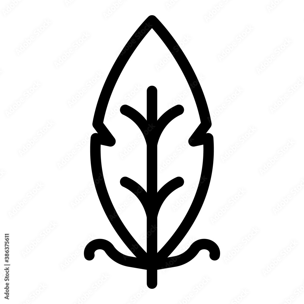 Aufkleber nib feather icon. outline nib feather vector icon for web design isolated on white background