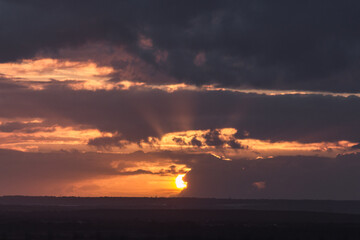 Cloudy sunset