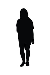A girl silhouette vector	