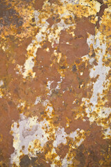 Old rusty metal texture with detailed traces of corrosion.