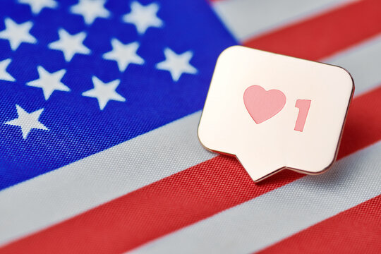 Like symbol on USA flag