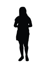 A girl silhouette vector	