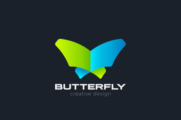 Butterfly Logo design vector template