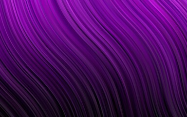 Fototapeta premium Dark Purple vector background with bent lines.