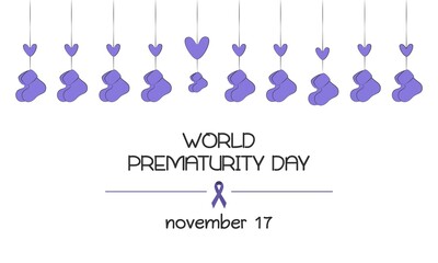 Vector illustration of World Prematurity Day.