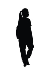 A girl silhouette vector	