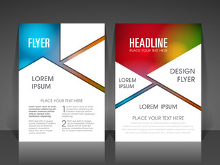 Business brochure flyer design a4 size template. 