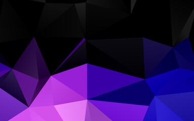 Fototapeta premium Light Purple vector blurry triangle pattern.