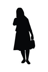 A woman silhouette vector