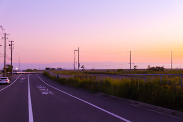 Fototapeta premium Landscape(sunset)