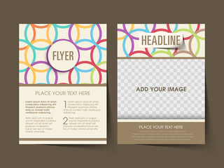 Business brochure flyer design a4 size template. 