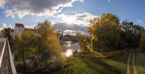 Straubing | Stadt | Gäuboden | Schloßbrücke | Herzogschloß | Donau | Niederbayern | Agnes-Bernauer | Panorama