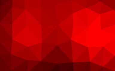 Fototapeta premium Light Red vector shining triangular template.