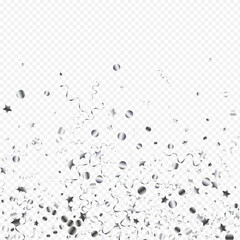 Silver Serpentine Celebration Vector Transparent 