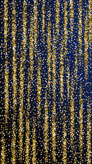 Round gold glitter luxury sparkling confetti. Scat