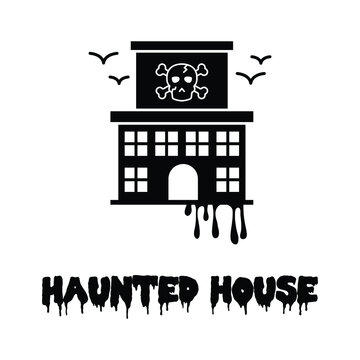 
Haunted Mansion  Glyph Style Vector Icon Which Can Easily Modify Or Edit
