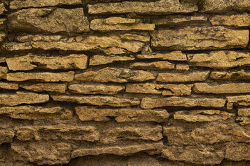 Old stone wall, background, structure.