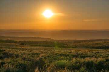 Sunset in the Steens Mountain, Oregon, USA