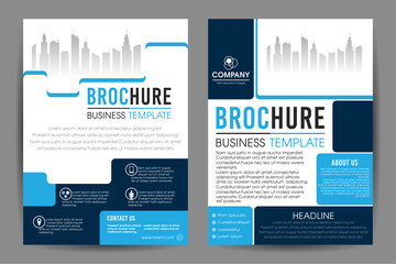 Business brochure flyer design a4 size template. 