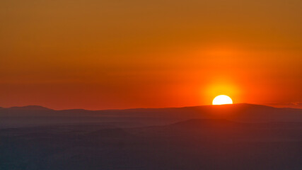 Sunset in the Steens Mountain, Oregon, USA