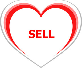 Text Sell. Business concept