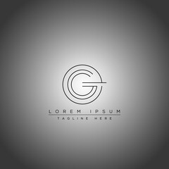 Minimal G letter logo design concept and round shape logo.