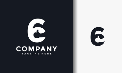 number six thumbs up like logo