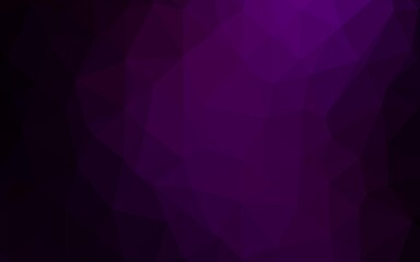Dark Purple vector abstract mosaic backdrop.