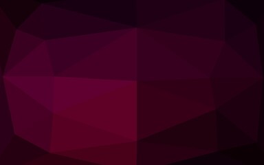 Dark Purple vector polygonal pattern.