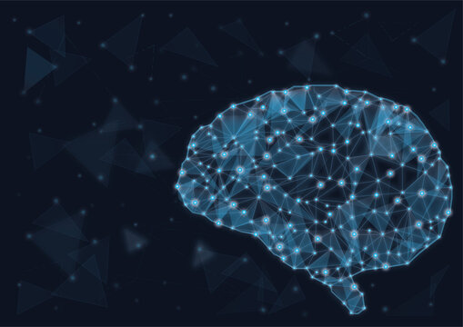 BRAIN LOW POLY BACKGROUND, brain wallpaper thinking brainstorm,