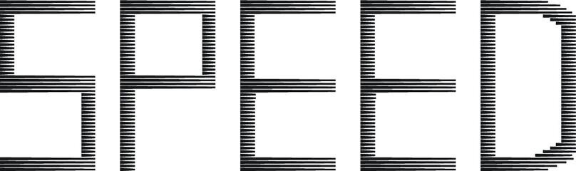 Speed lines vector logo