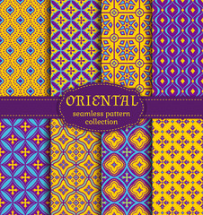 Oriental seamless patterns.