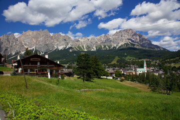 Fototapeta na wymiar Cortina de Ampezzo