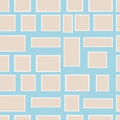 Christmas envelope with cute stamps