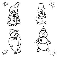 snowman and christmas