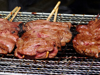 牛肉の網焼き