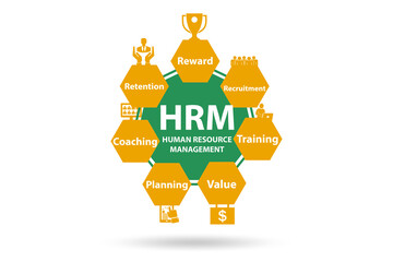 HRM - human resources management concept