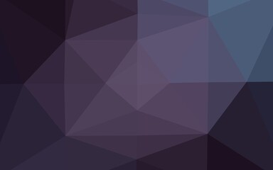 Dark Purple vector polygon abstract backdrop.